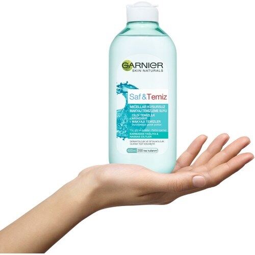 Garnier Saf & Temiz Micellar Kusursuz Makyaj Temizleme Suyu 400ML - 2
