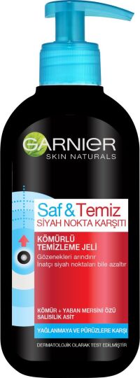 Garnier Saf & Temiz Siyah Nokta Karşıtı Kömürlü Temizleme Jeli 200 ml - 5