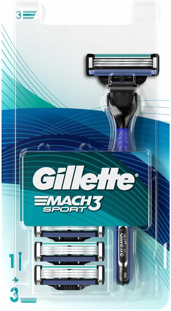Gillette Mach 3 Start Tıraş Makinesi + 3 Yedek Bıçak Bluestar 7702018616541 - 1
