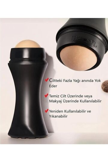 Gold Beauty Volkanik Taş Roller Yağ Emici Masaj Aleti - 2