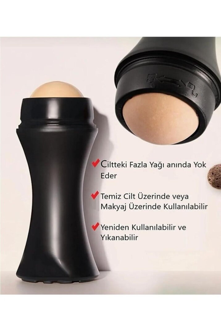 Gold Beauty Volkanik Taş Roller Yağ Emici Masaj Aleti - 2