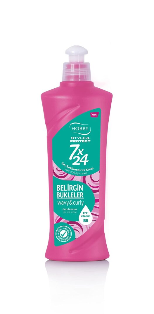 Hobby 7x24 Belirgin Bukleler Saç Şekillendirici Krem, 250ml - 1