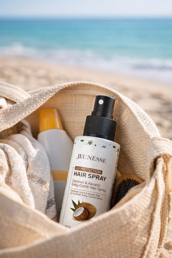 Jeunesse Hindistan Cevizli Uv Korumalı Kolay Tarama Saç Spreyi Coconut Hair Spray Uv Protection100ml - 6