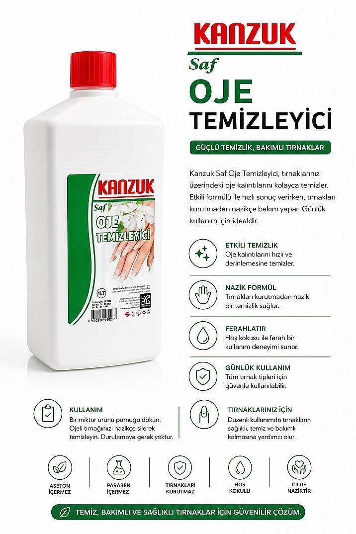 Kanzuk Saf Oje Temizleyici 1000ml - 2