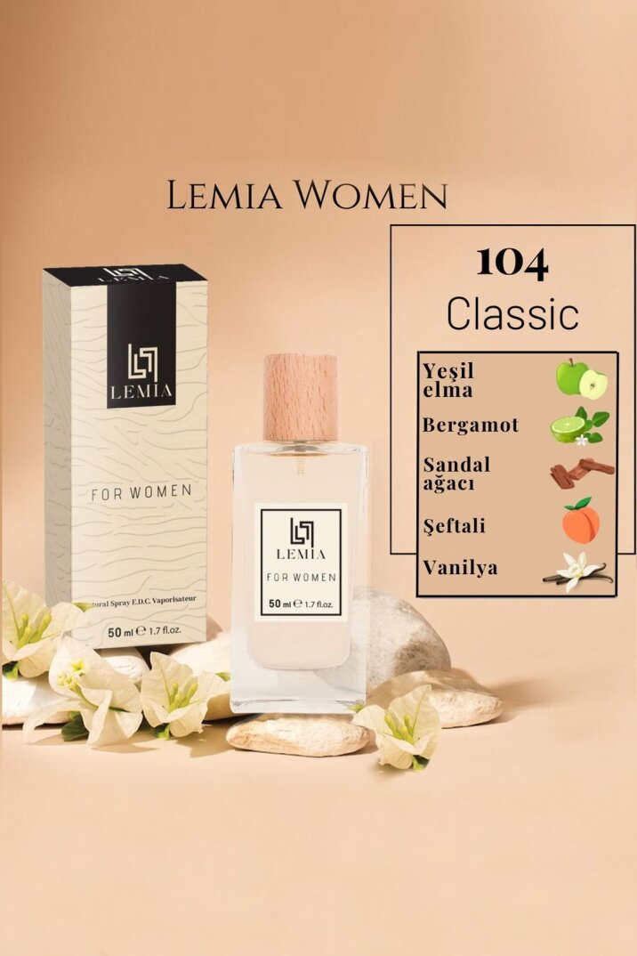 LEMİA 104 Burber Classic Kadın Edc 50ml - 1