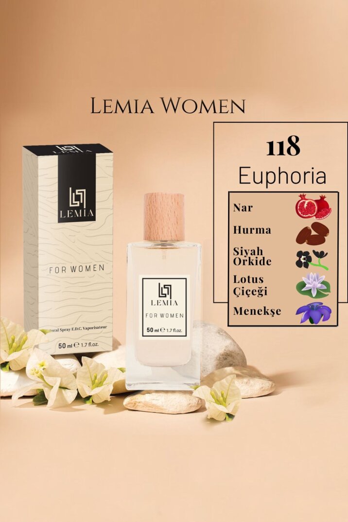 LEMİA Kadın Parfüm 118 Euphoria  Edc 50ml - 1