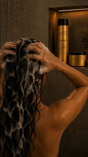 Liviton Professional 24K Gold Serisi Şampuan ve Maske Saç Bakım Seti - Lüks Onarıcı ve Parlatıcı - 5