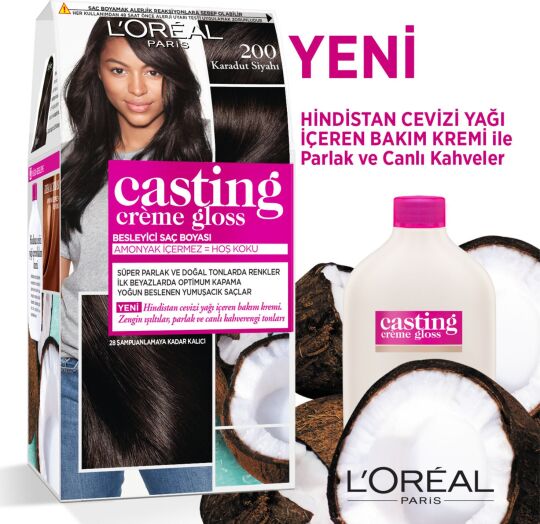 L'Oréal Paris Casting Crème Gloss Saç Boyası 200 Karadut Siyahı - 2
