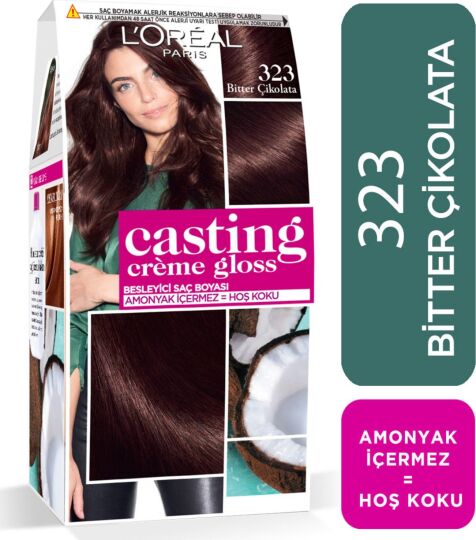 L'Oréal Paris Casting Crème Gloss Saç Boyası 323 Bitter Çikolata - 1
