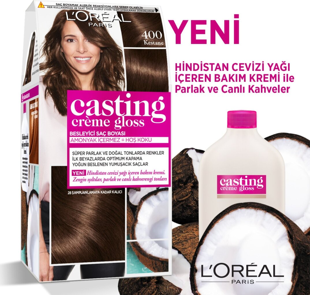 L'Oréal Paris Casting Crème Gloss Saç Boyası - 400 Kestane - 2