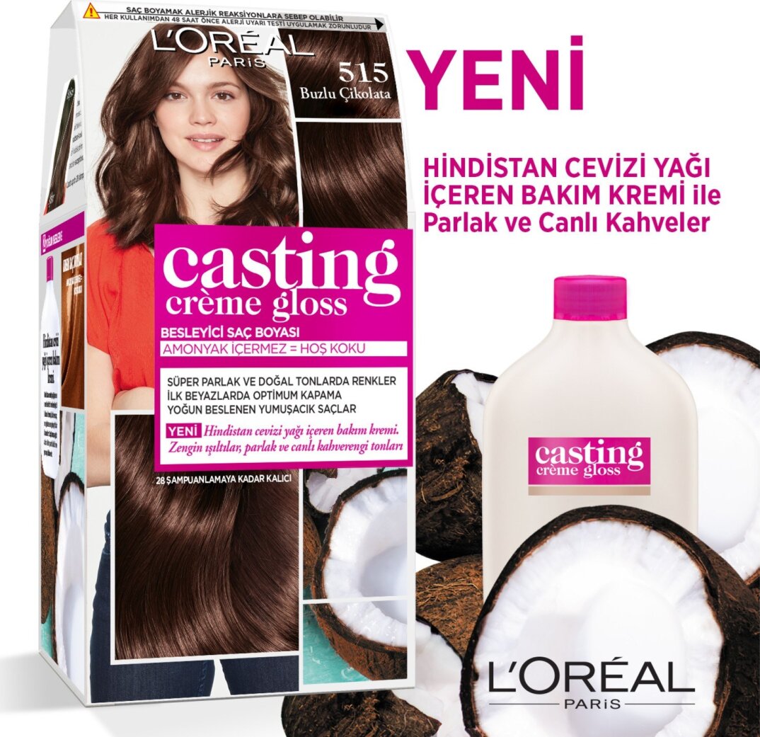 L'Oréal Paris Casting Crème Gloss Saç Boyası - 515 Buzlu Çikolata - 2
