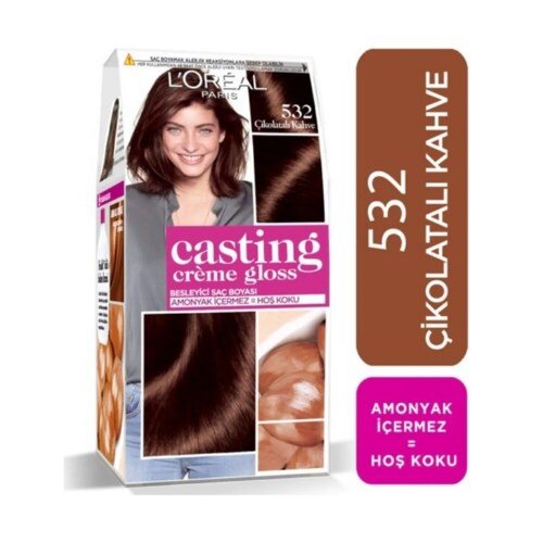 L'oréal Paris Casting Crème Gloss Saç Boyası - 532 Çikolatalı Kahve - 1