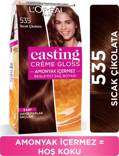L'Oréal Paris Casting Crème Gloss Saç Boyası - 535 Sıcak Çikolata