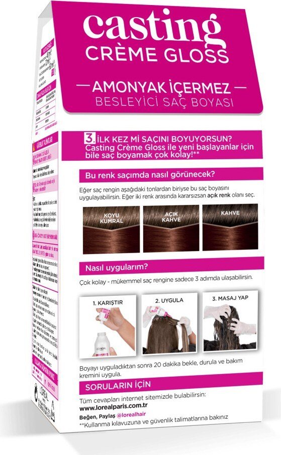 L'Oréal Paris Casting Crème Gloss Saç Boyası - 535 Sıcak Çikolata - 3