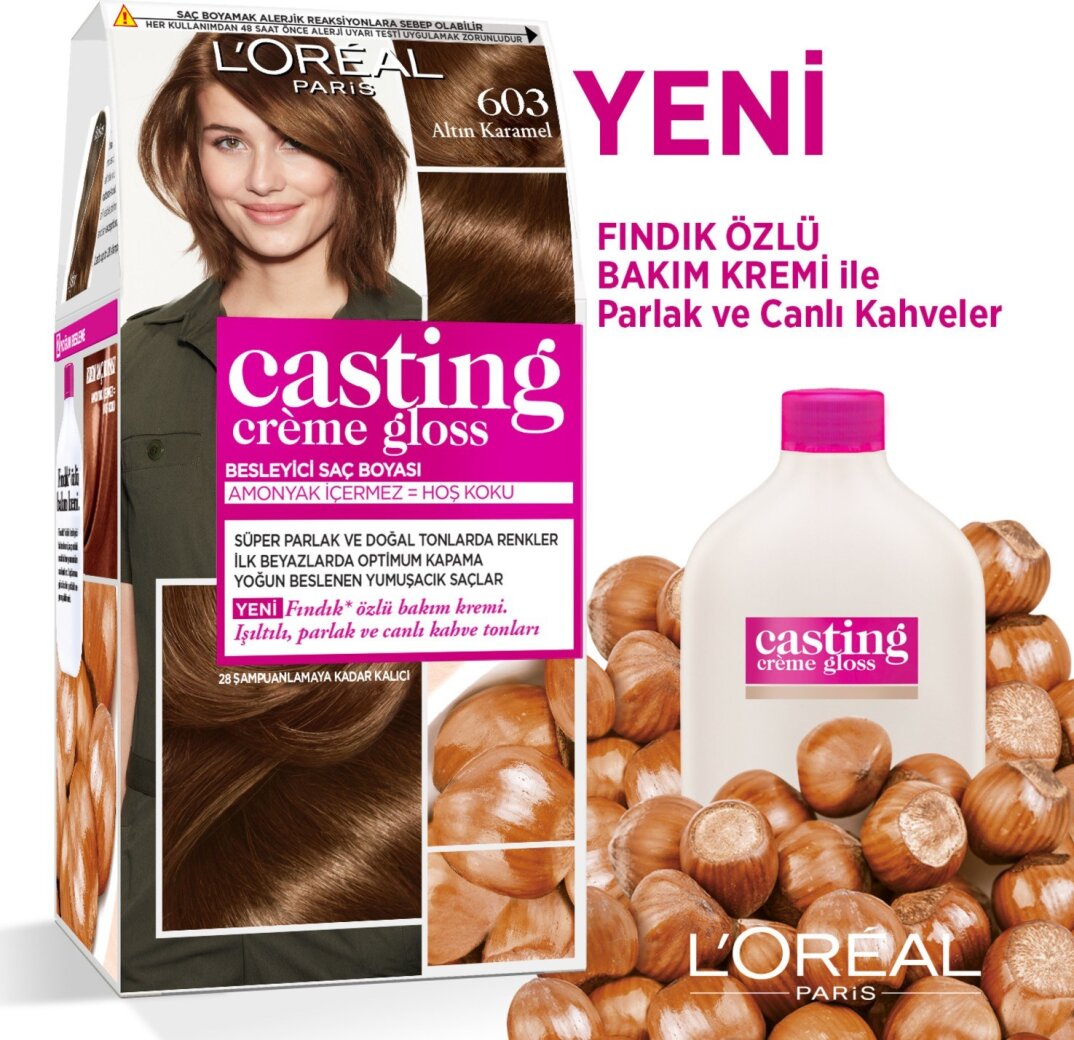 L'Oréal Paris Casting Crème Gloss Saç Boyası - 603 Altın Karamel - 2