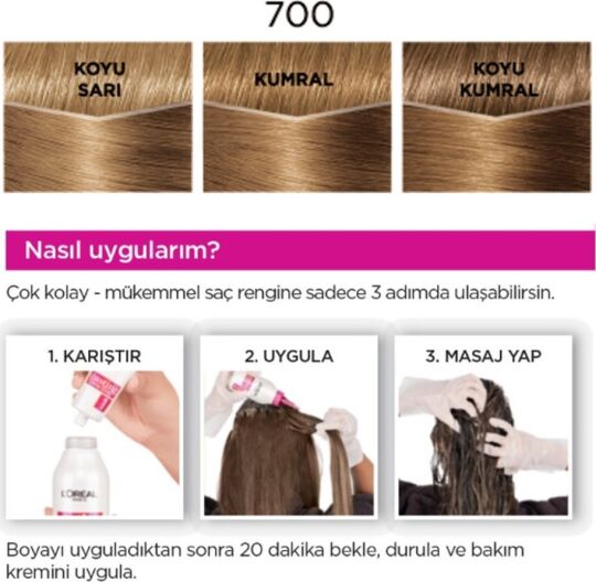 L'Oréal Paris Casting Crème Gloss Saç Boyası 700 Parlak Kumral - 4