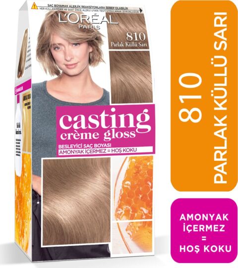 L'Oréal Paris Casting Crème Gloss Saç Boyası 810 Parlak Küllü Sarı