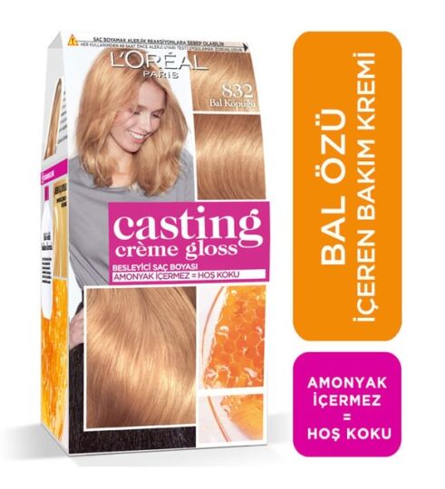 L'Oréal Paris Casting Crème Gloss Saç Boyası - 832 Bal Köpüğü