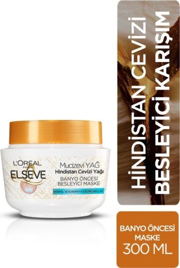 L'Oréal Paris Elseve Hindistan Cevizi & Değerli Yağlar Eşsiz Karışım Banyo Öncesi Maske
