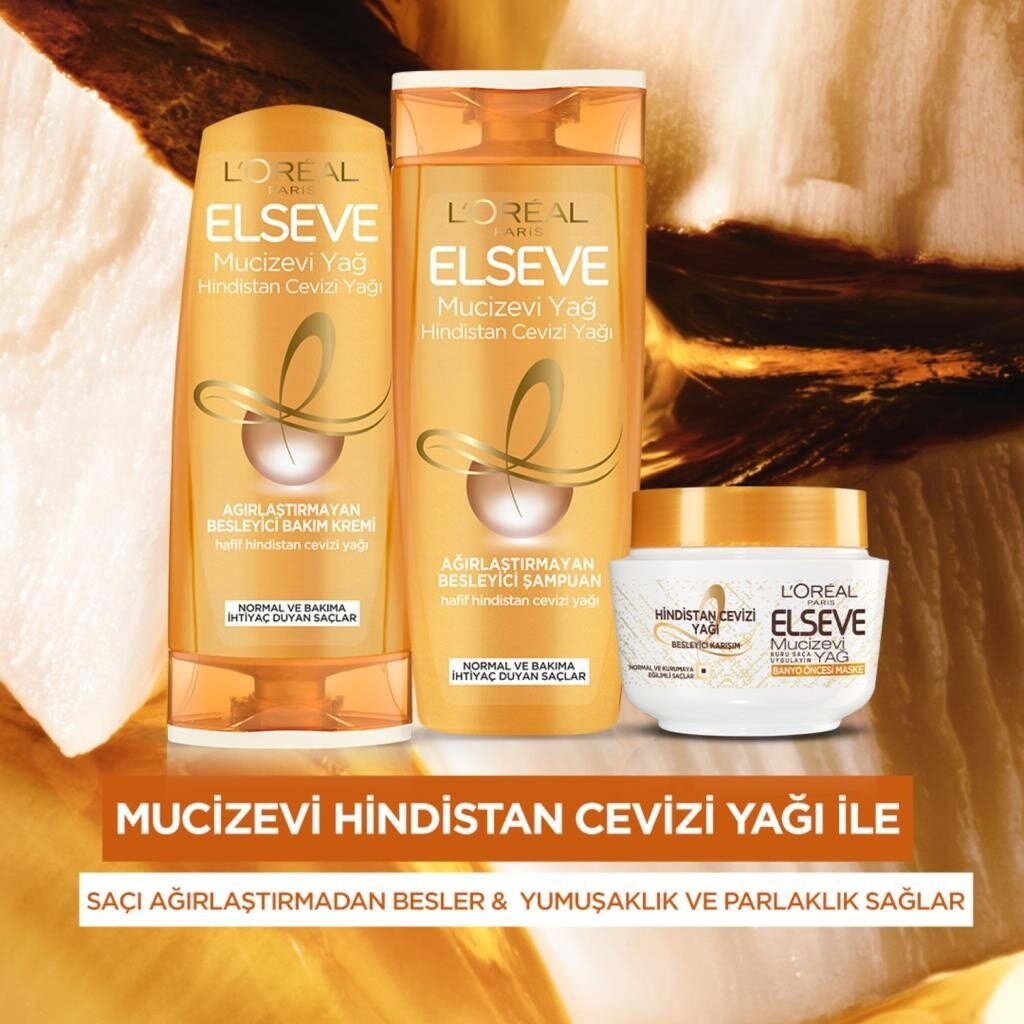 L'Oréal Paris Elseve Hindistan Cevizi & Değerli Yağlar Eşsiz Karışım Banyo Öncesi Maske - 4