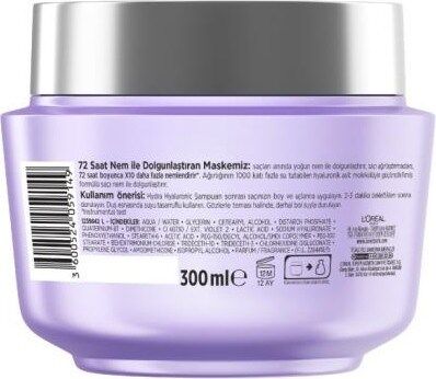 L'oréal Paris Elseve Hydra [hyaluronic] 72 Saat Nem ile Dolgunlaştıran Maske 300ML - 2