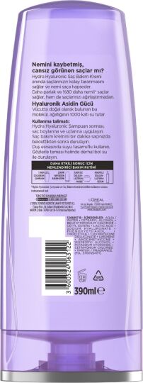 L'oréal Paris Elseve Hydra [hyaluronic] Nemi Hapseden Saç Bakım Kremi 390ML - 2