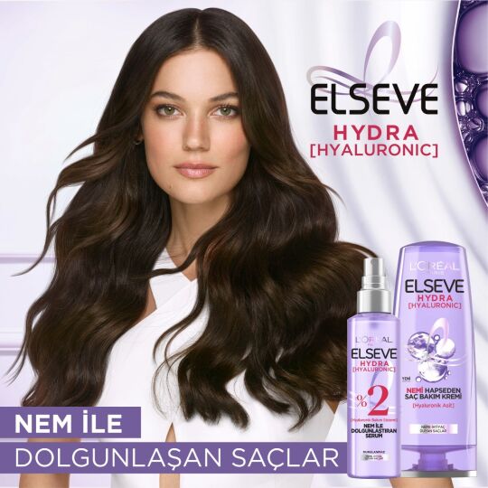 L'oréal Paris Elseve Hydra [hyaluronic] Nemi Hapseden Saç Bakım Kremi 390ML - 3