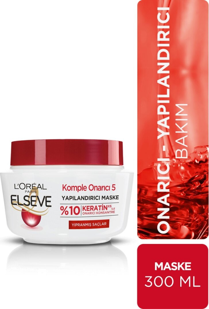 L'Oréal Paris Elseve Komple Onarıcı 5 Maske 300 ml - 1