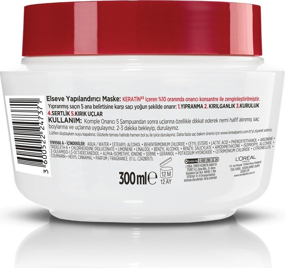 L'Oréal Paris Elseve Komple Onarıcı 5 Maske 300 ml - 3