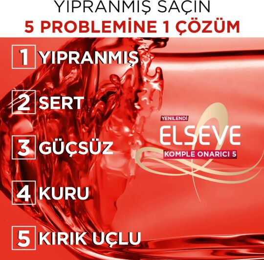 L'Oréal Paris Elseve Komple Onarıcı 5 Maske 300 ml - 7