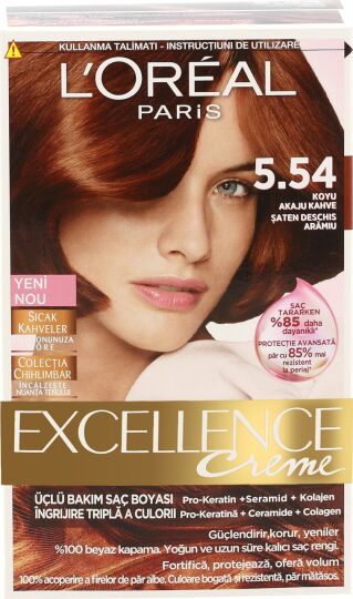 L'Oréal Paris Excellence 5/54 - Koyu Akaju Kahve Saç Boyası - 2