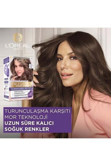 L'Oréal Paris Excellence Cool Creme 7.11 Ekstra Küllü Kumral Saç Boyası - 3