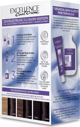 L’Oréal Paris Excellence Cool Creme Saç Boyası – 5.11 Ekstra Küllü Açık Kahve - 4