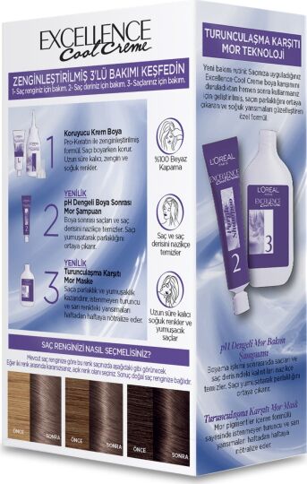 L’Oréal Paris Excellence Cool Creme Saç Boyası – 8.11 Ekstra Küllü Sarı - 4