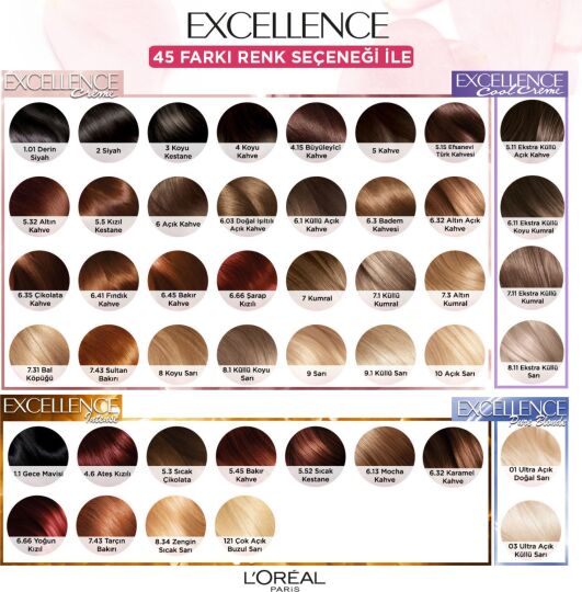 L’Oréal Paris Excellence Cool Creme Saç Boyası – 8.11 Ekstra Küllü Sarı - 7