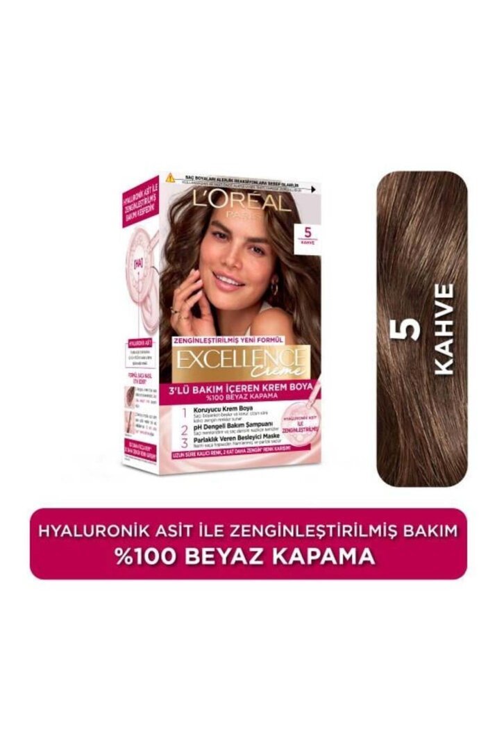L'Oréal Paris Excellence Creme 5 Kahve Saç Boyası - 1