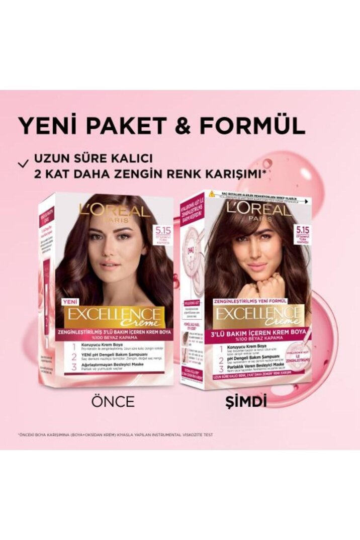 L'Oréal Paris Excellence Creme 5.15 Efsanevi Türk Kahvesi Saç Boyası - 2