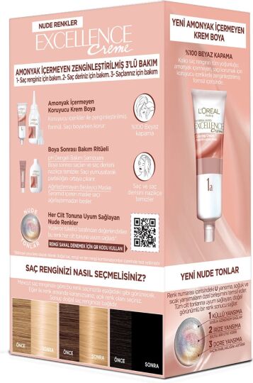 L’oréal Paris Excellence Creme Nude Renkler Saç Boyası – 10U Nude Açık Sarı - 3