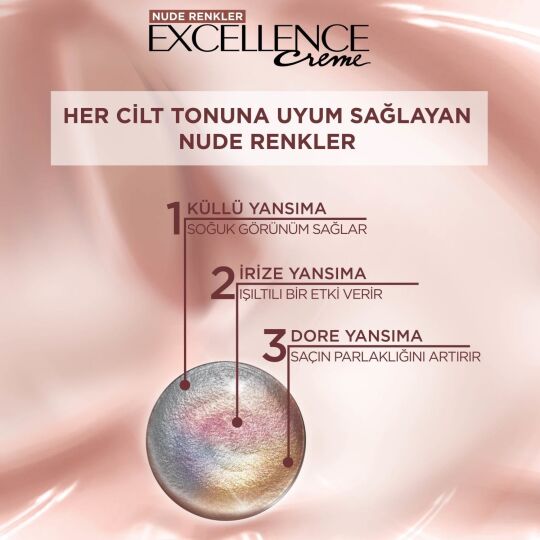 L’oréal Paris Excellence Creme Nude Renkler Saç Boyası – 8u Nude Koyu Sarı - 4