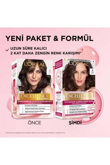 L'Oréal Paris Excellence Creme Saç Boyası - 4 Kahve - 2
