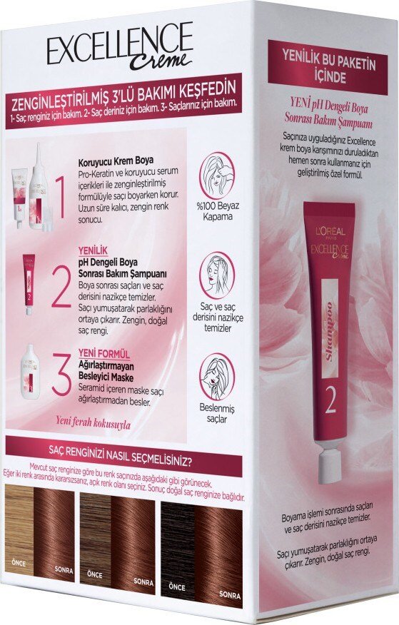 L'oréal Paris Excellence Creme Saç Boyası 5.5 Kızıl Kestane - 3