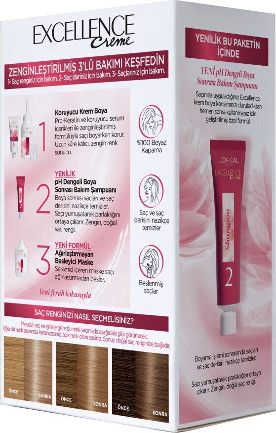 L'oréal Paris Excellence Creme Saç Boyası 7.31 Bal Köpüğü - 3
