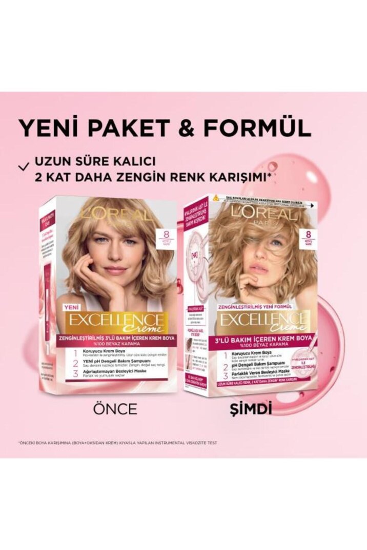 L'Oréal Paris Excellence Creme Saç Boyası 8 Koyu Sarı - 2