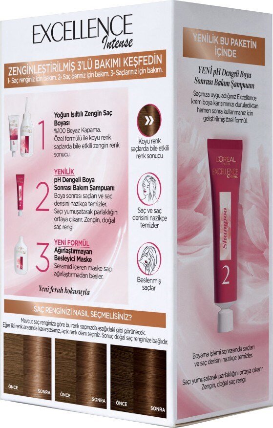 L'Oréal Paris Excellence Intense Saç Boyası 5.3 Sıcak Çikolata - 3