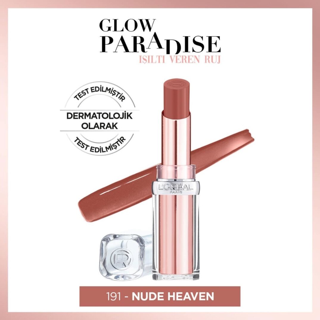 L'oréal Paris Glow Paradise Balm-In-Lipstick - Işıltı Veren Ruj 191 Nude Heaven - 1