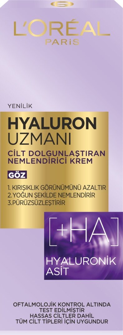 L'oréal Paris Hyaluron Uzmanı Cilt Dolgunlaştıran Nemlendirici Göz Kremi 15ML - 1