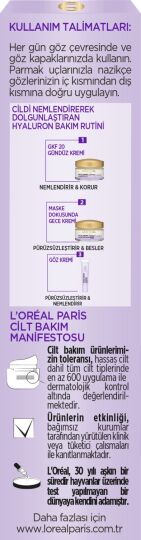 L'oréal Paris Hyaluron Uzmanı Cilt Dolgunlaştıran Nemlendirici Göz Kremi 15ML - 5