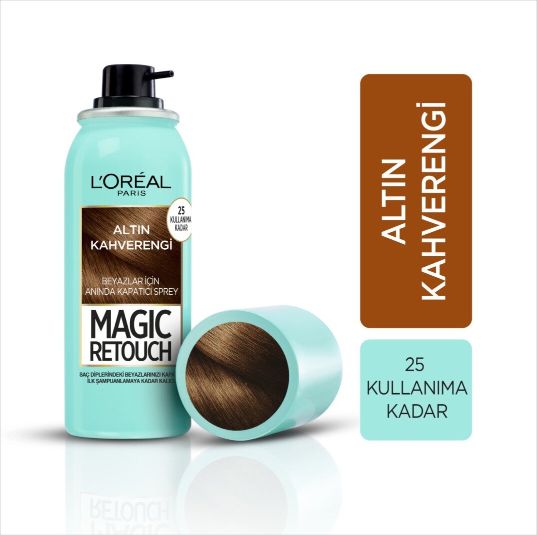 L'Oréal Paris Magic Retouch Beyaz Dipleri Kapatıcı Sprey - Altın Kahverengi - 2
