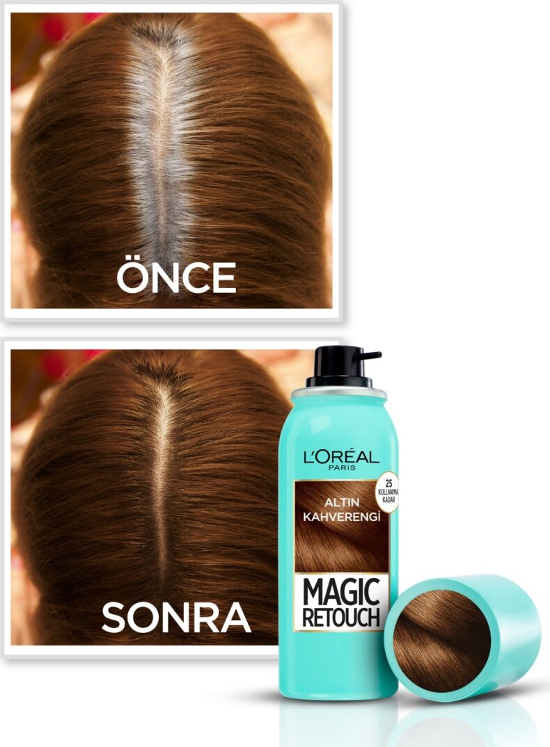 L'Oréal Paris Magic Retouch Beyaz Dipleri Kapatıcı Sprey - Altın Kahverengi - 3