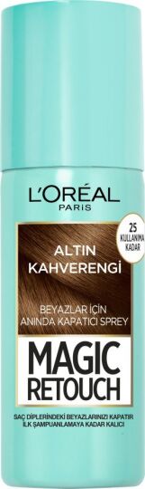 L'Oréal Paris Magic Retouch Beyaz Dipleri Kapatıcı Sprey - Altın Kahverengi - 4